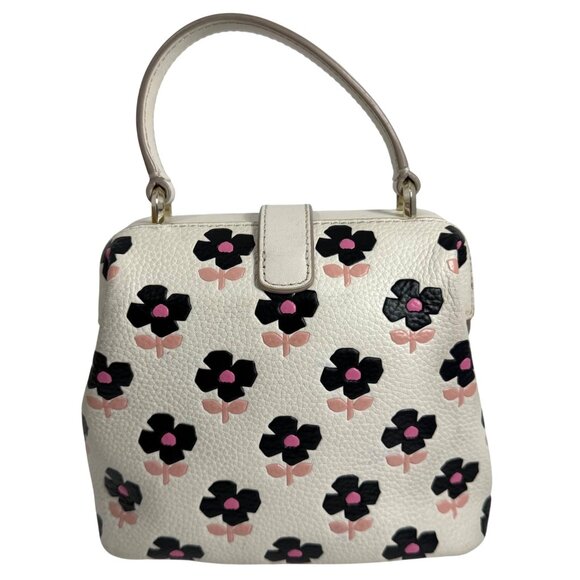 KATE SPADE Remedy Block Print Floral Small Top Handle Bag HTF Design - Picture 3 of 16